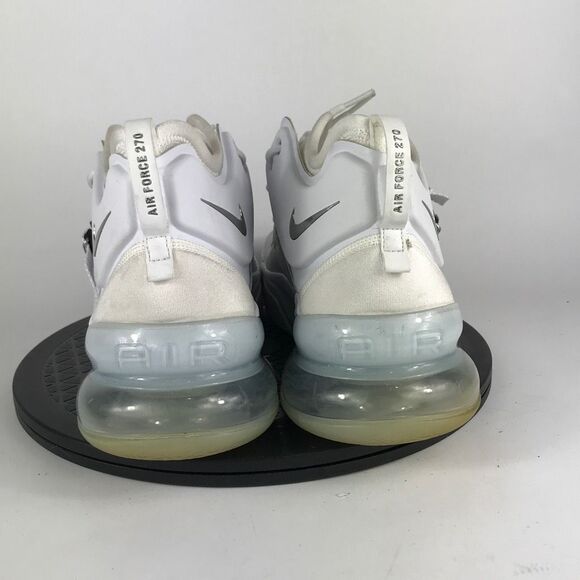 Nike Air Force 270 White/Silver Athletic Running Shoes AH6772-100 Men’s Size 13 - Picture 6 of 12